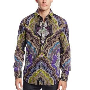Robert Graham “Virgil” Classic Fit Sports Shirt size 2XL